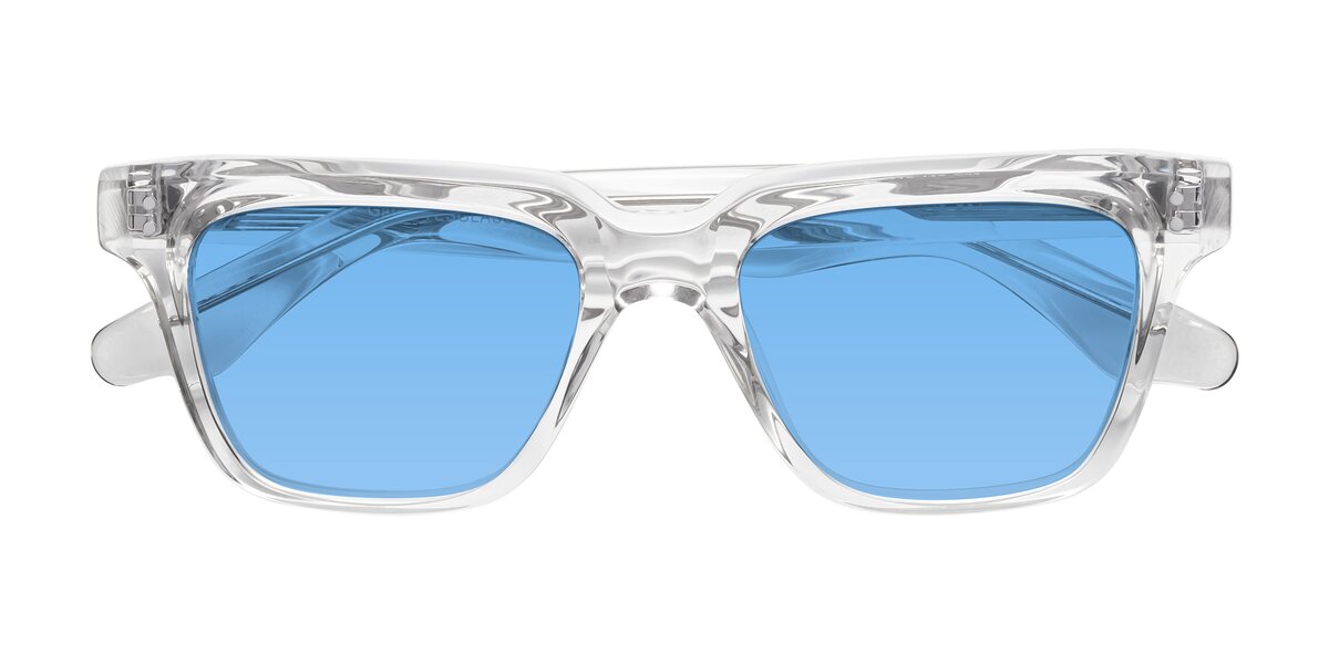 Classic Double Bridge Sunglasses – Black / Blue main image 1