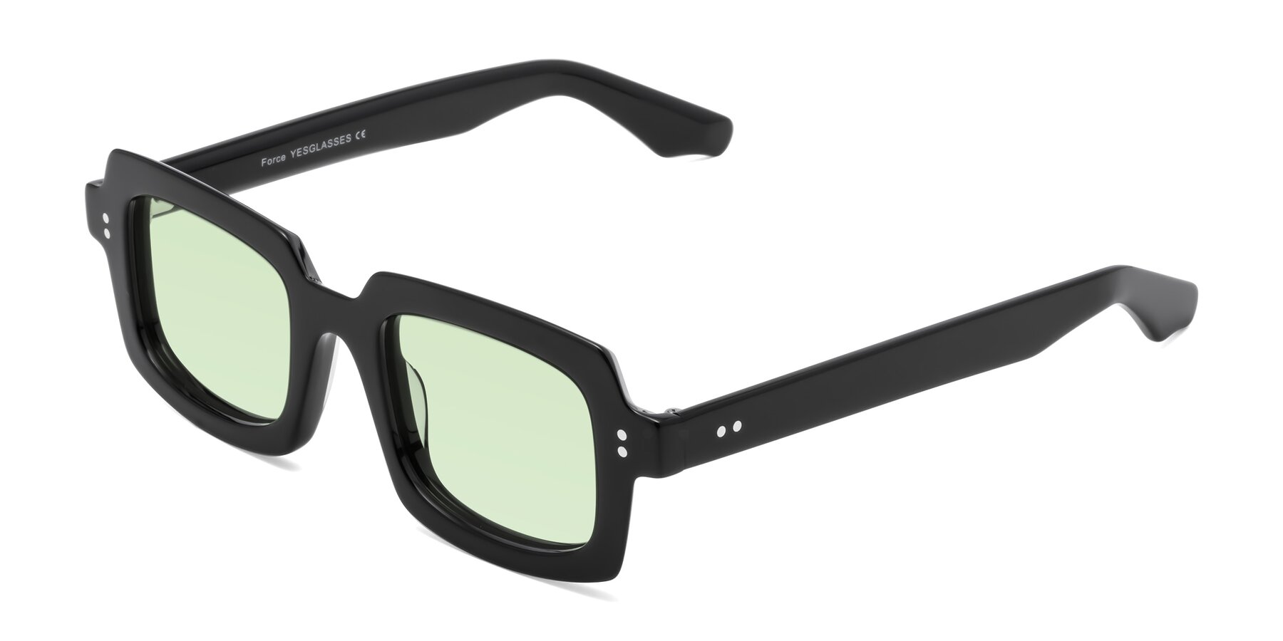 Angle of Force in Black with Light Green Tinted Lenses