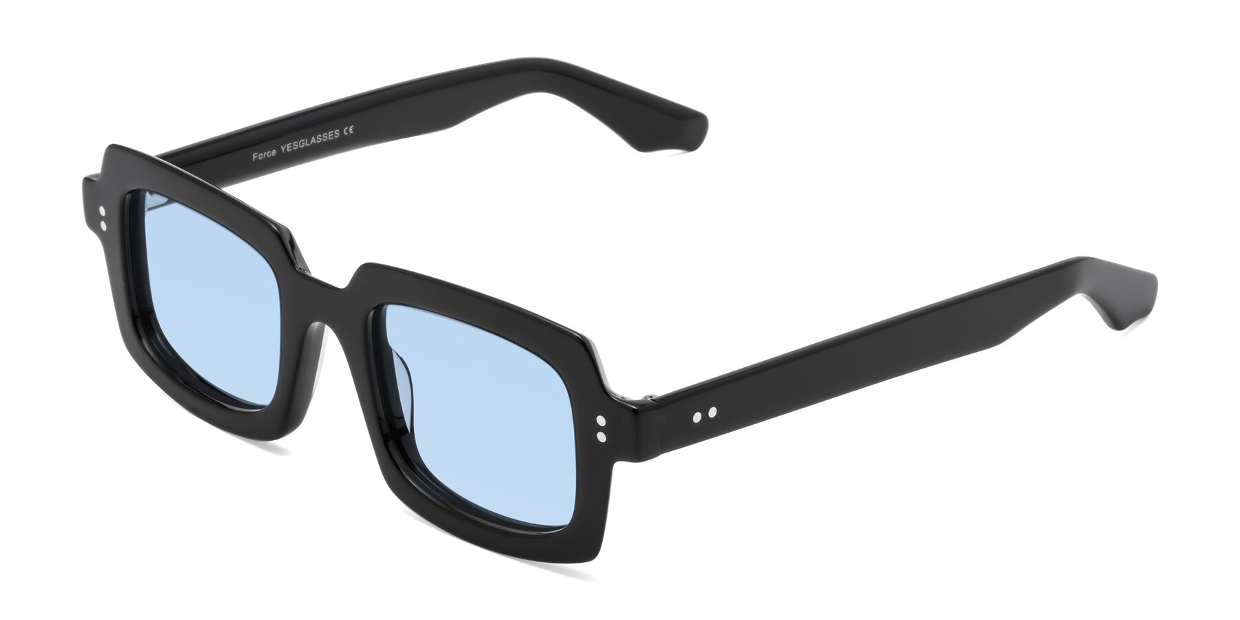 Angle of Force in Black with Light Blue Tinted Lenses