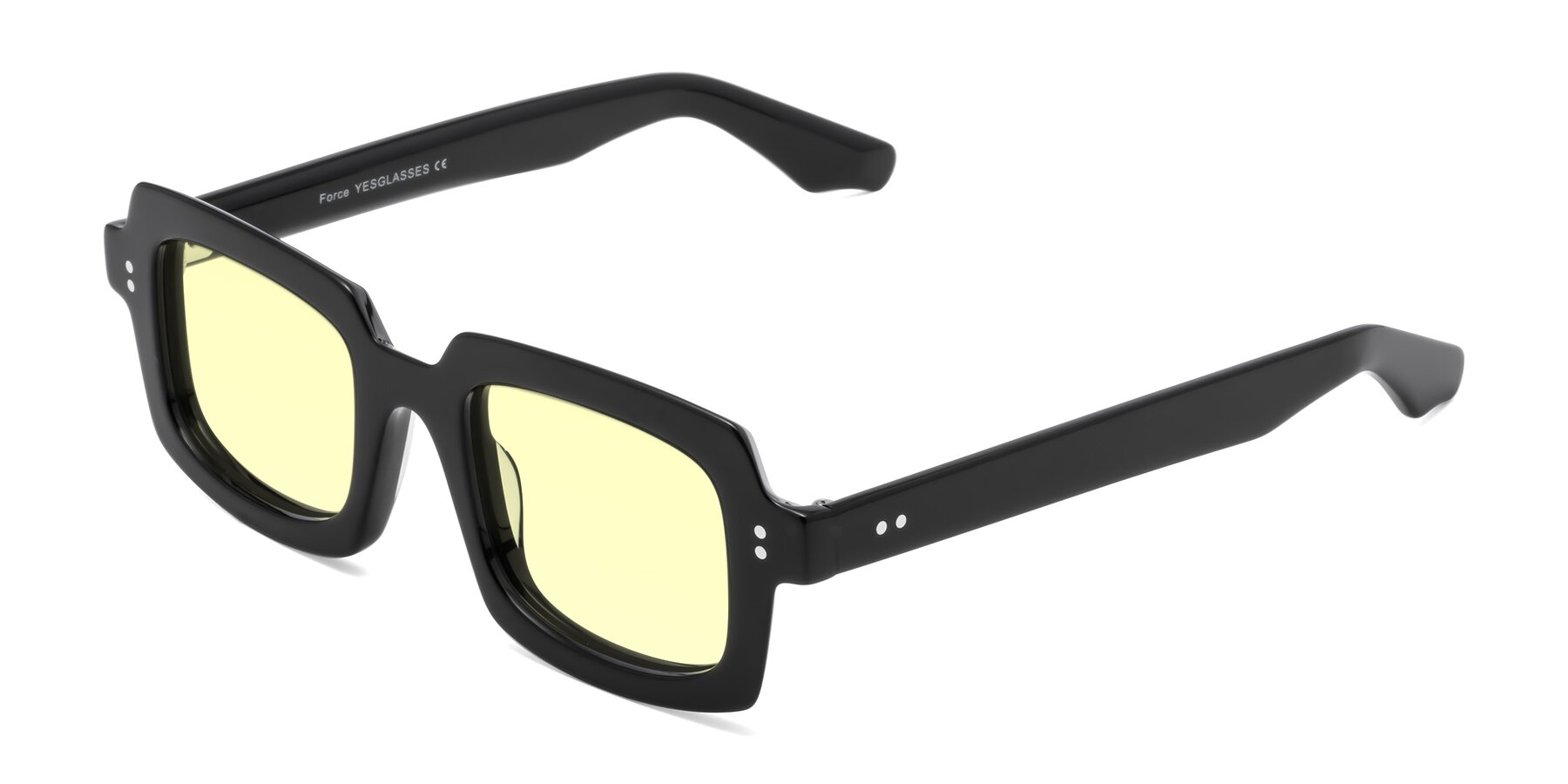 Angle of Force in Black with Light Yellow Tinted Lenses