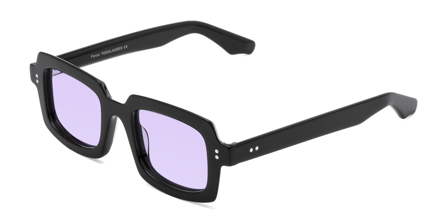 Angle of Force in Black with Light Purple Tinted Lenses