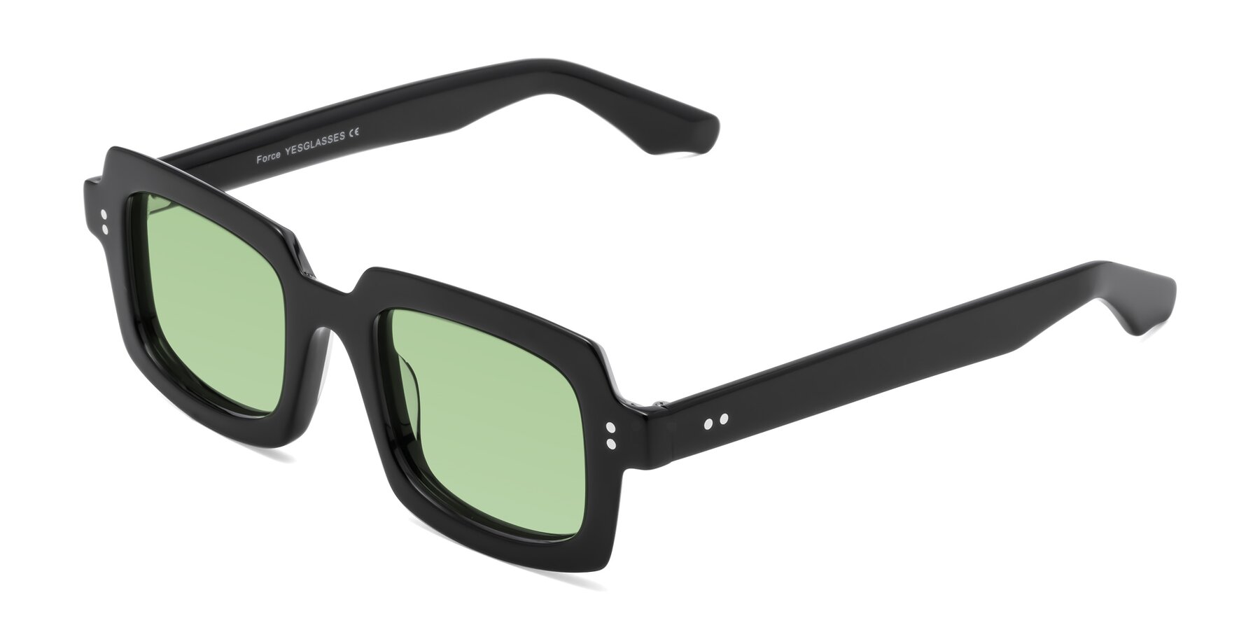 Angle of Force in Black with Medium Green Tinted Lenses