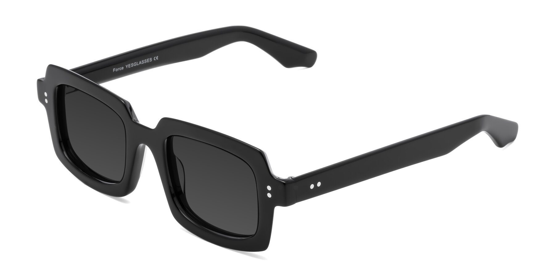 Angle of Force in Black with Gray Tinted Lenses