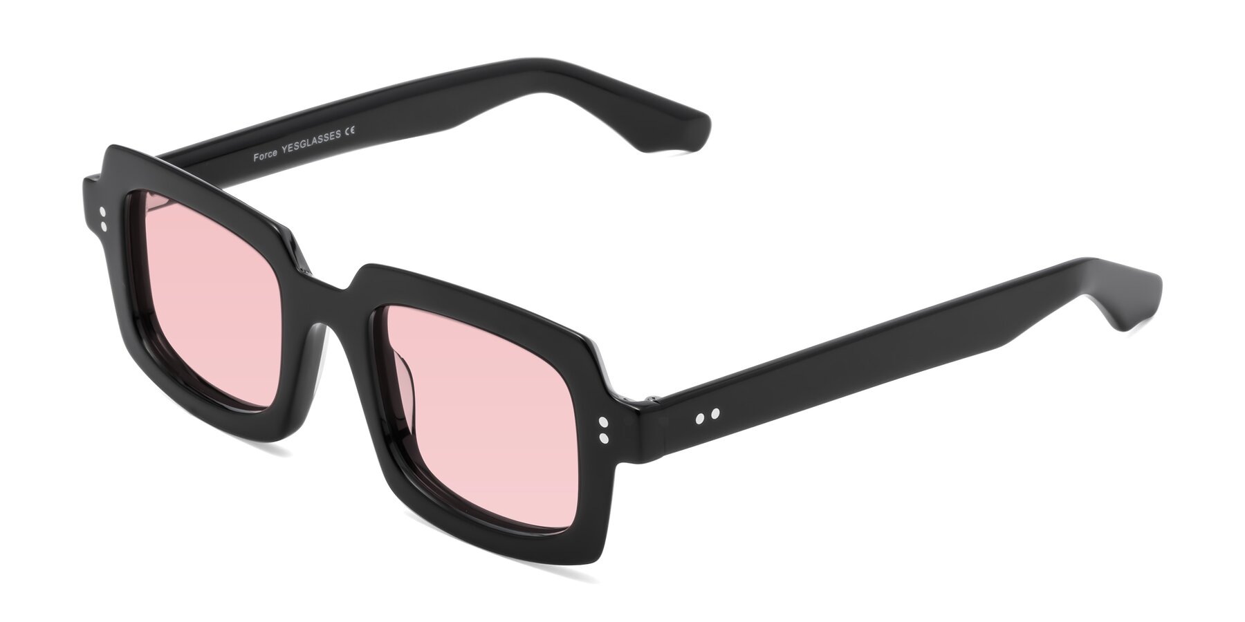 Angle of Force in Black with Light Garnet Tinted Lenses