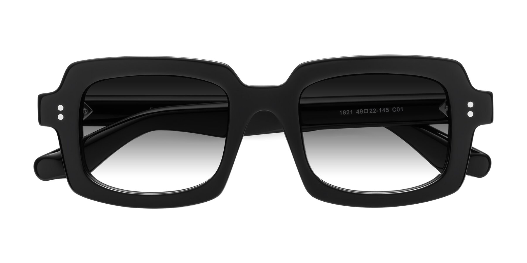 Folded Front of Force in Black with Gray Gradient Lenses