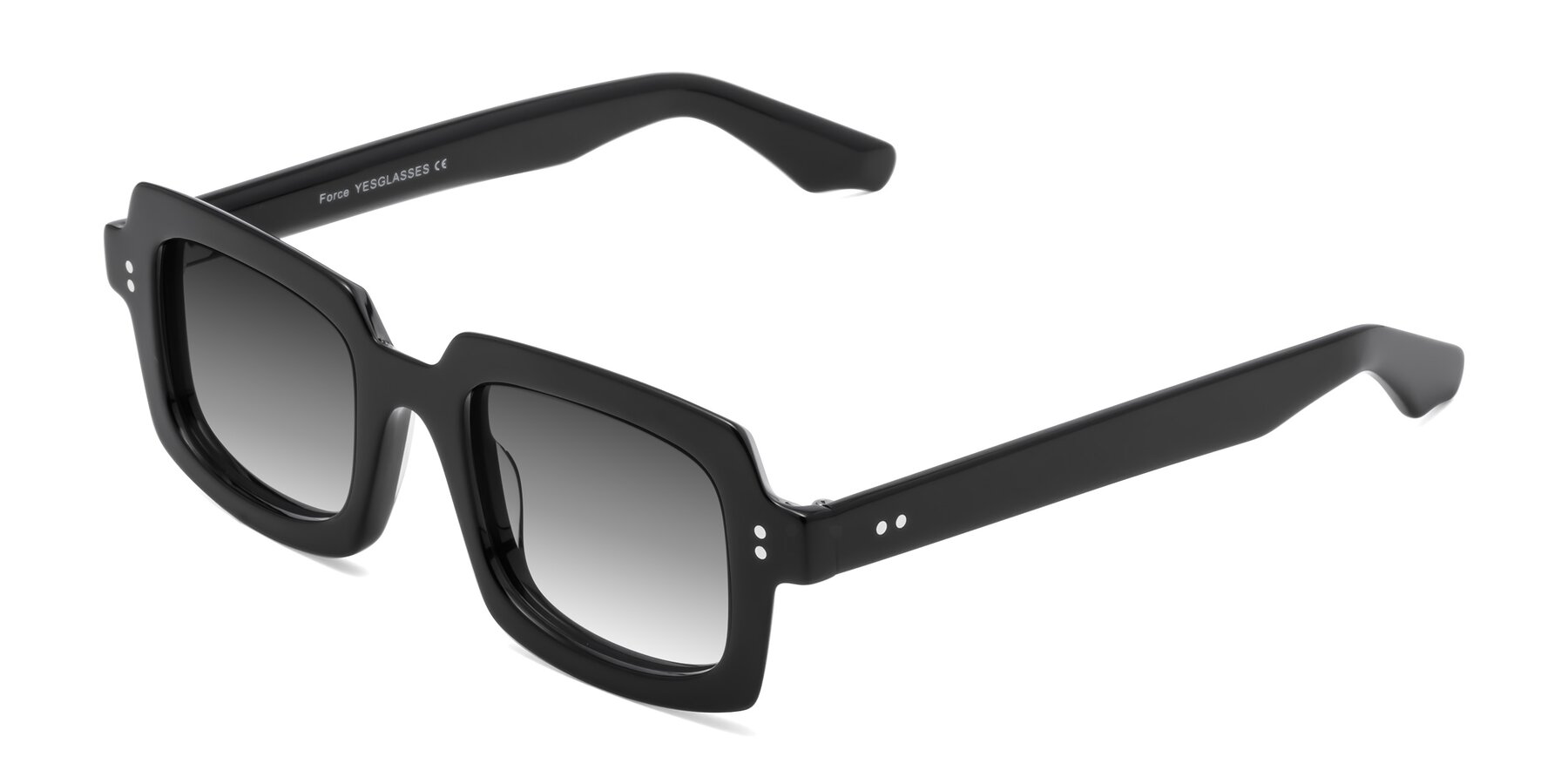 Angle of Force in Black with Gray Gradient Lenses
