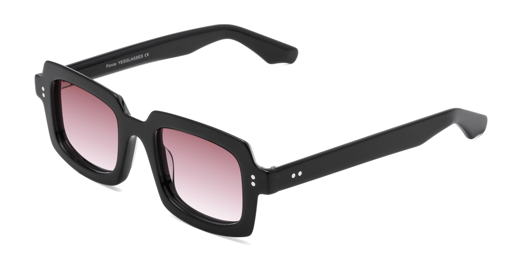 Angle of Force in Black with Garnet Gradient Lenses