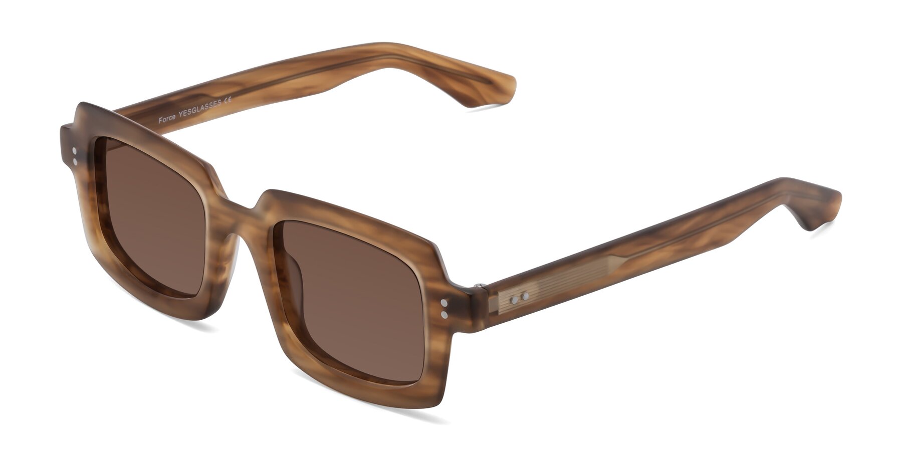 Angle of Force in Caramel with Brown Tinted Lenses