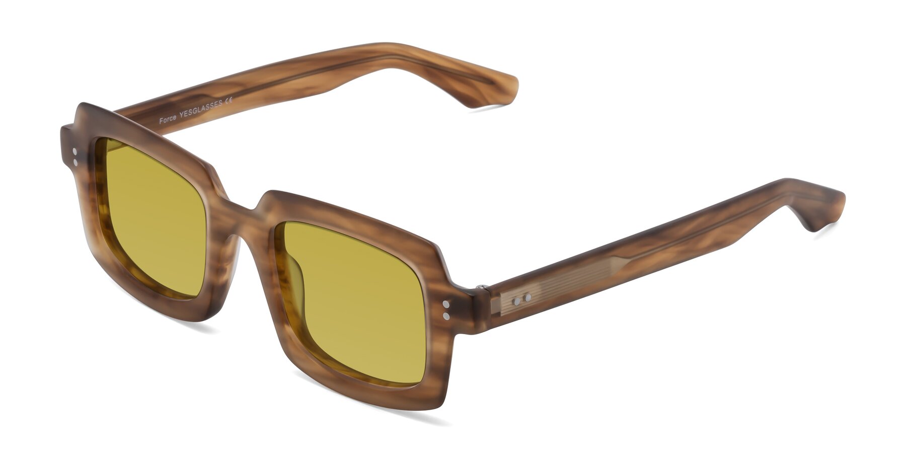 Angle of Force in Caramel with Champagne Tinted Lenses