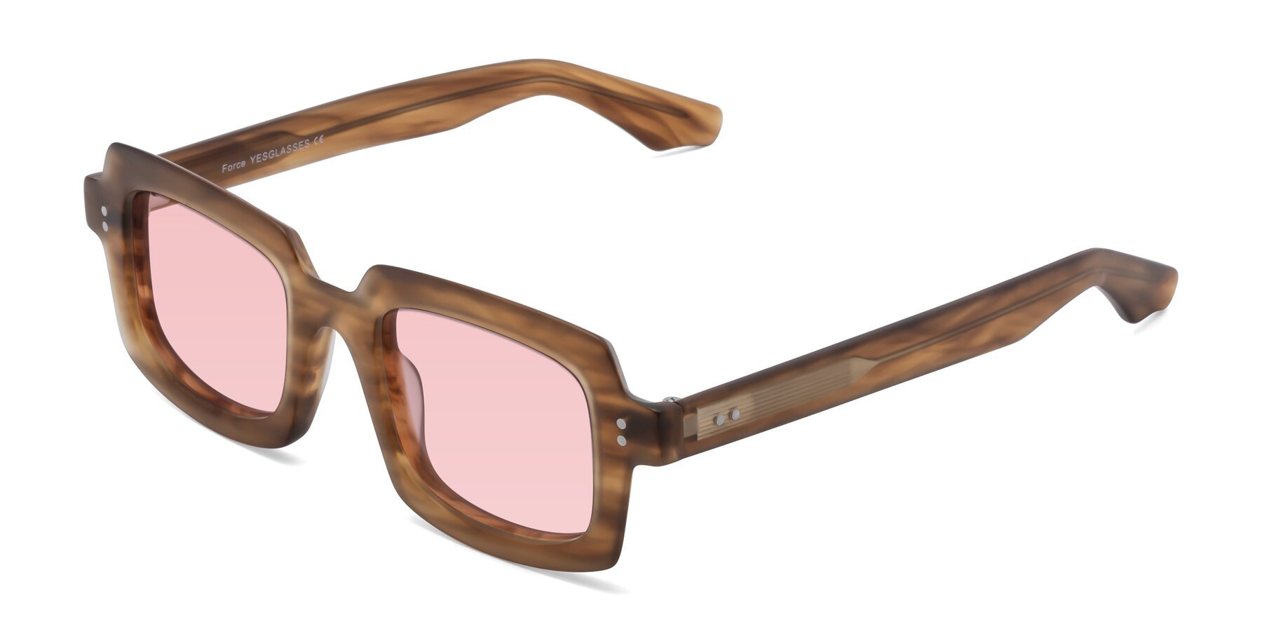 Angle of Force in Caramel with Light Garnet Tinted Lenses