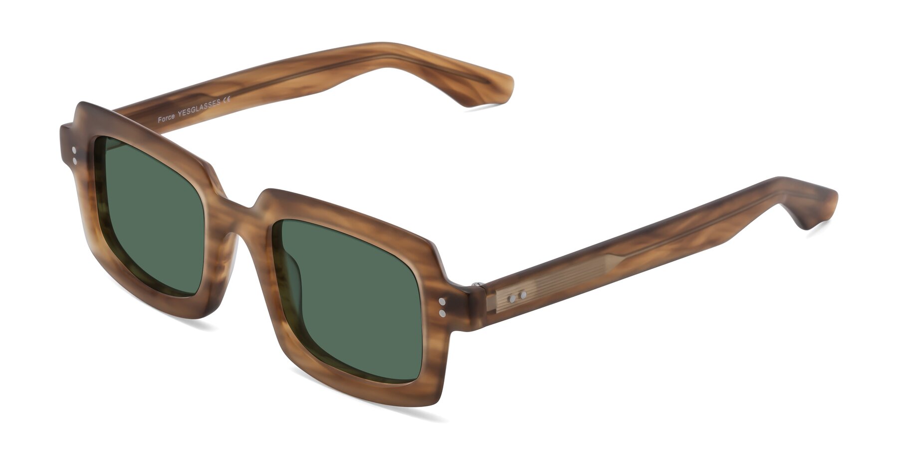 Angle of Force in Caramel with Green Polarized Lenses