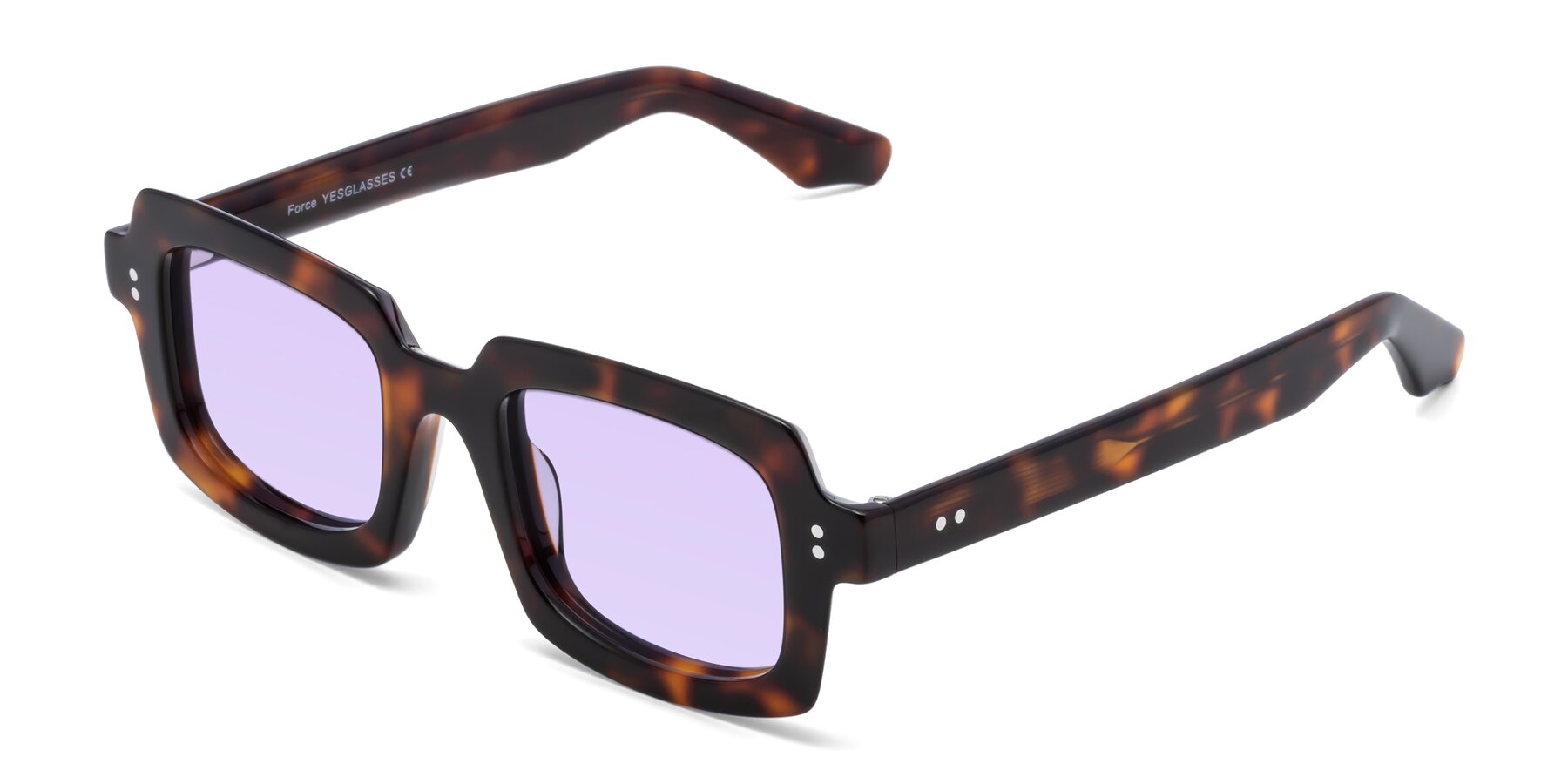 Angle of Force in Tortoise with Light Purple Tinted Lenses