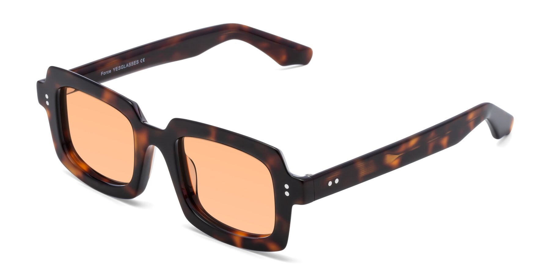 Angle of Force in Tortoise with Light Orange Tinted Lenses