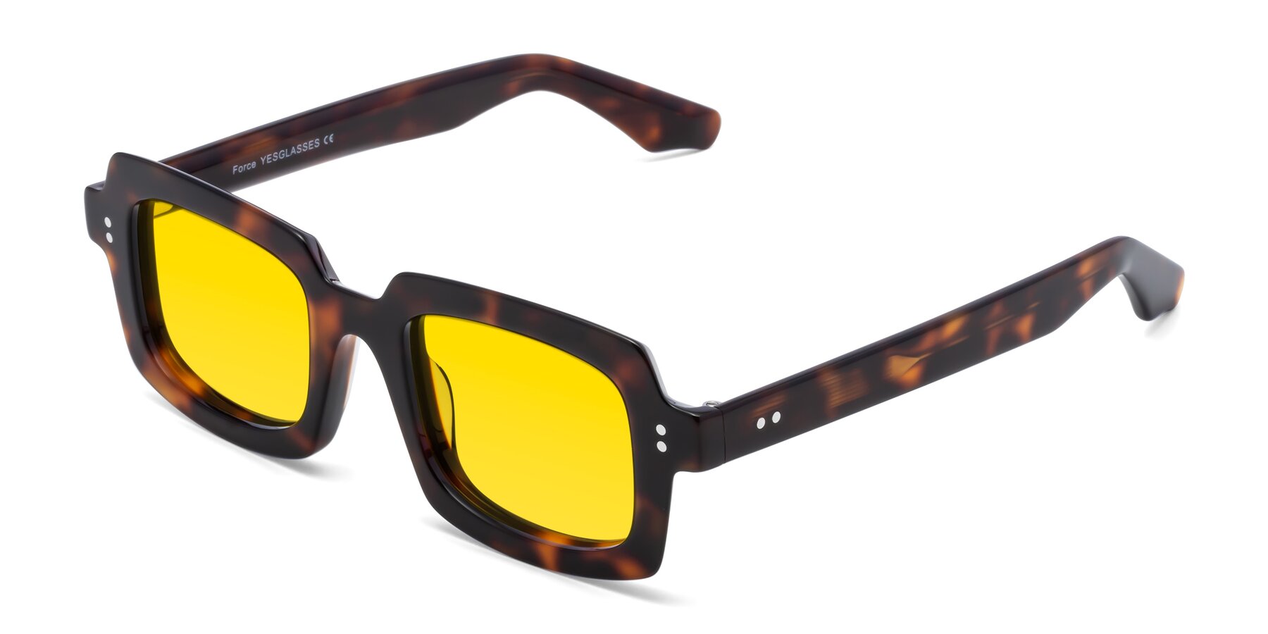 Angle of Force in Tortoise with Yellow Tinted Lenses