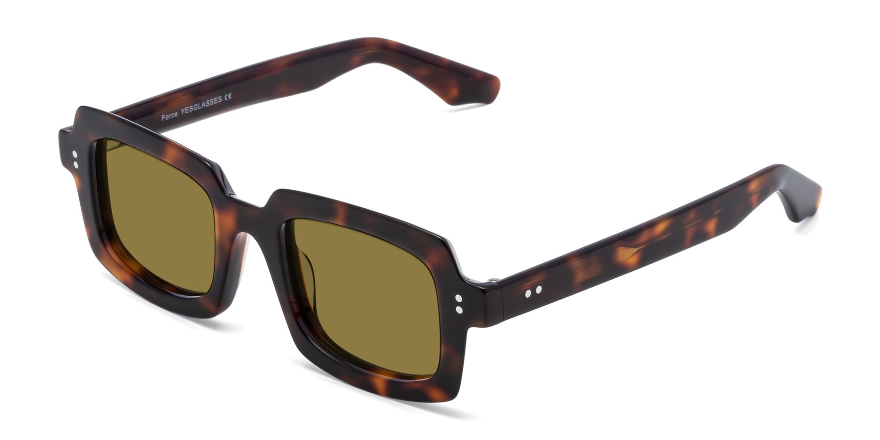 Angle of Force in Tortoise with Brown Polarized Lenses