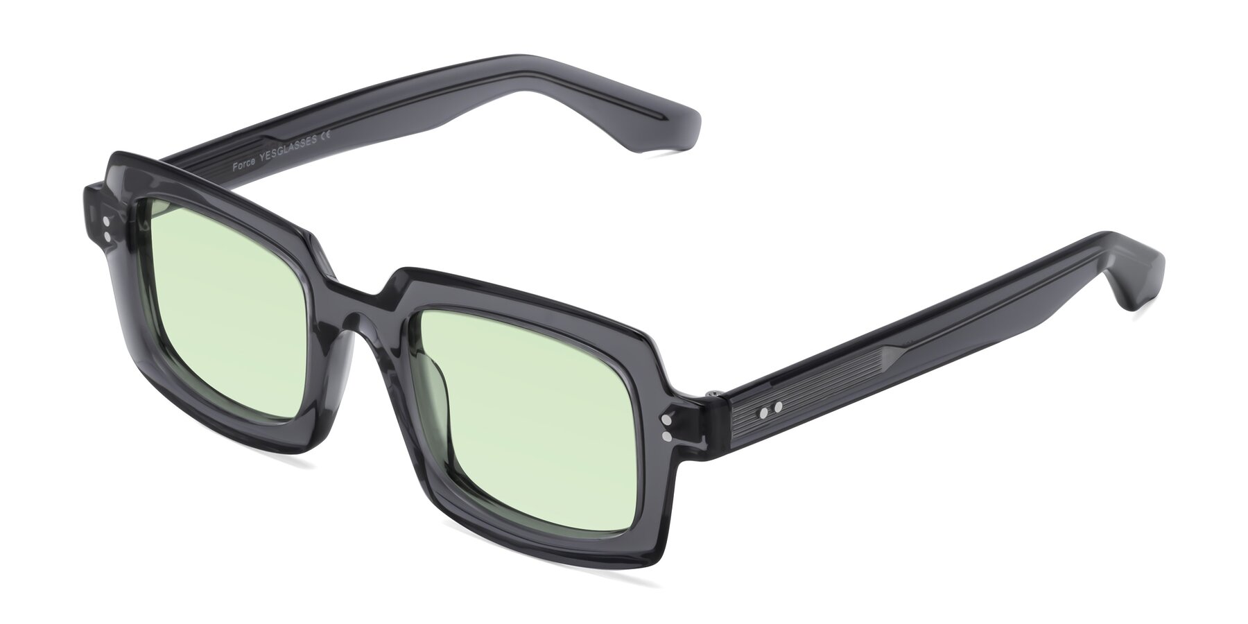 Angle of Force in Translucent Gray with Light Green Tinted Lenses