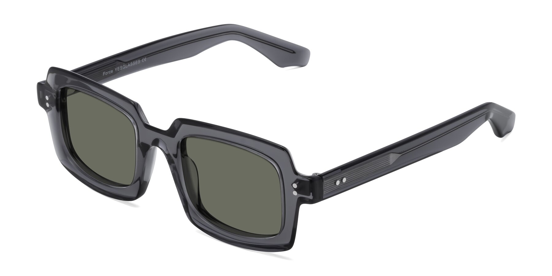 Angle of Force in Translucent Gray with Gray Polarized Lenses