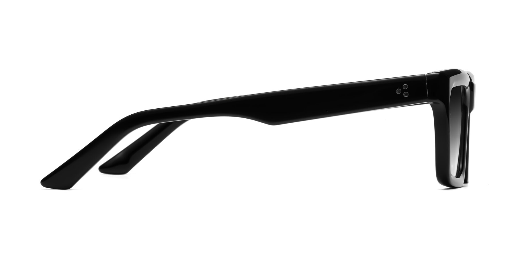 Side of Roth in Black with Gray Gradient Lenses