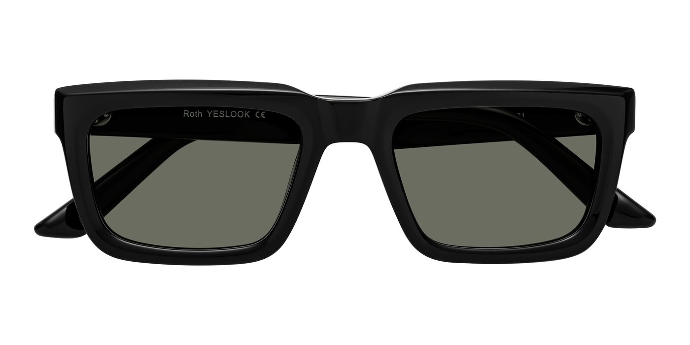 Roth - Black Polarized Sunglasses