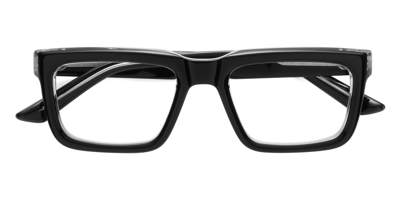 Roth - Black / Clear Eyeglasses