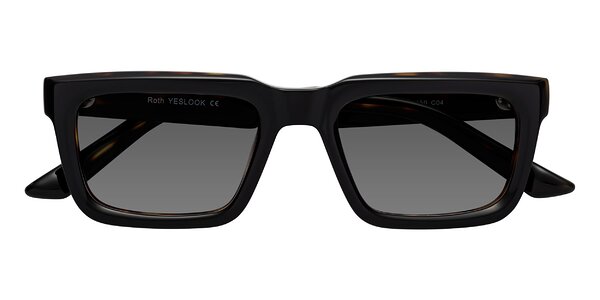 Front of Roth in Black / Tortoise