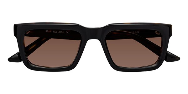 Front of Roth in Black / Tortoise