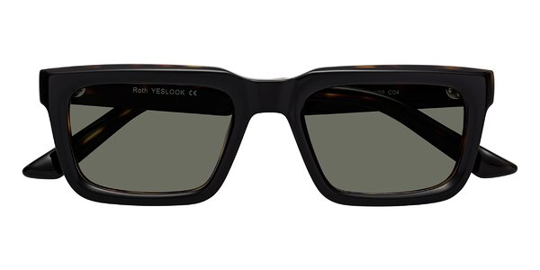 Front of Roth in Black / Tortoise