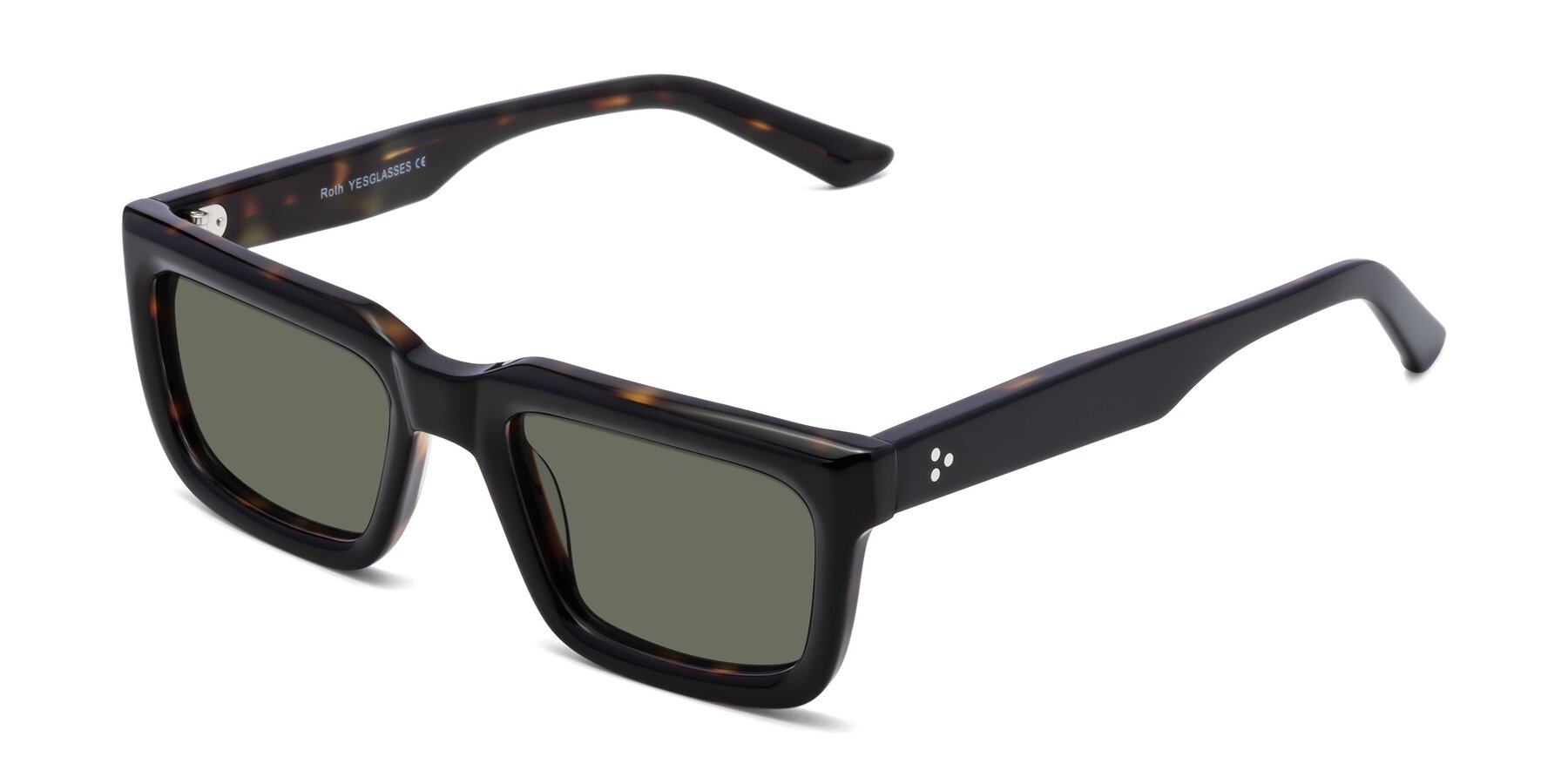 Angle of Roth in Black-Tortoise with Gray Polarized Lenses