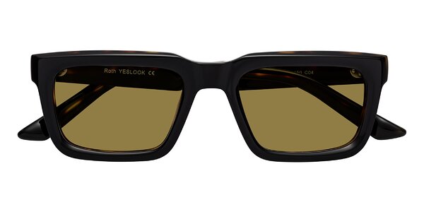 Front of Roth in Black / Tortoise