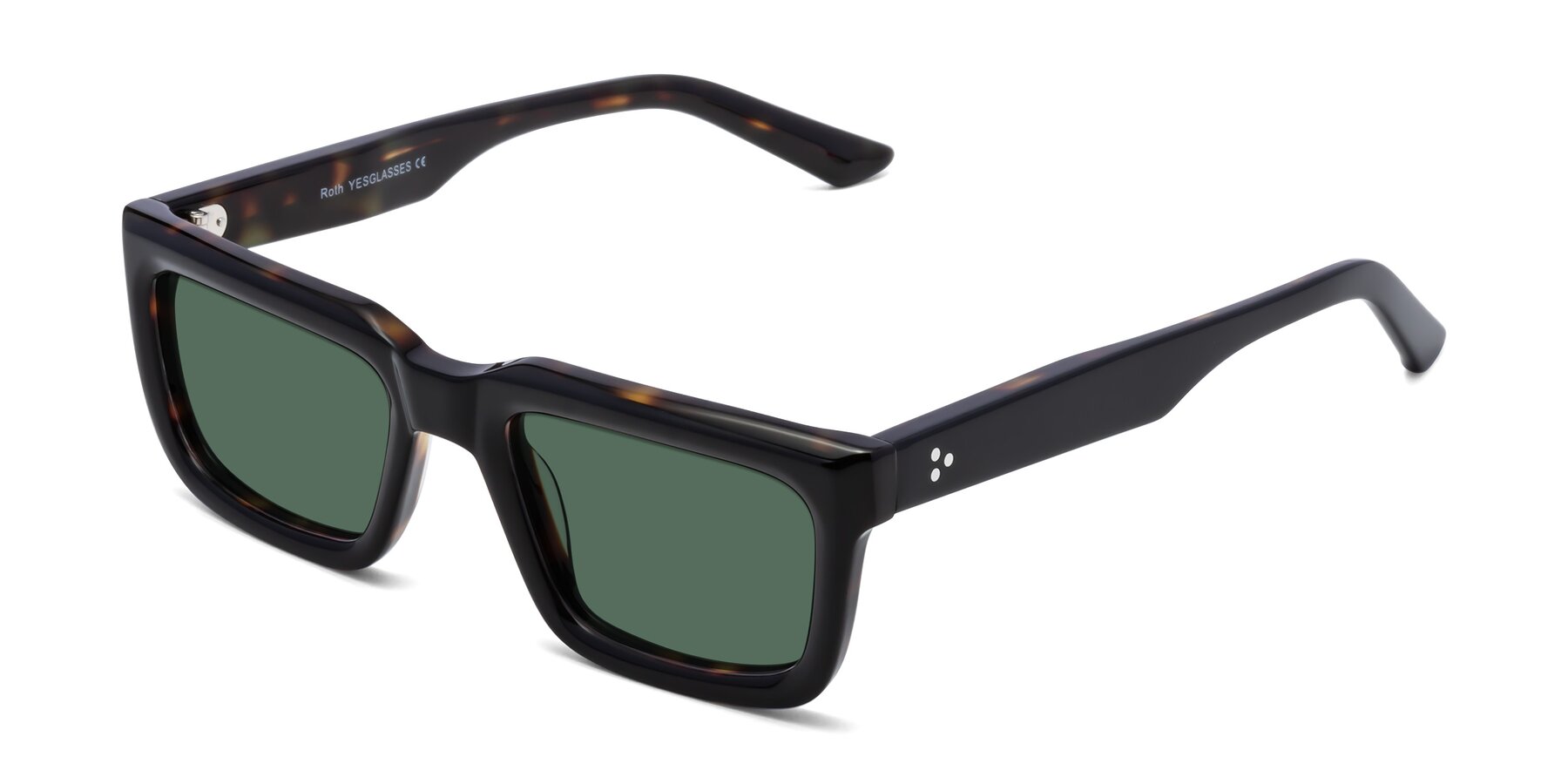 Angle of Roth in Black-Tortoise with Green Polarized Lenses