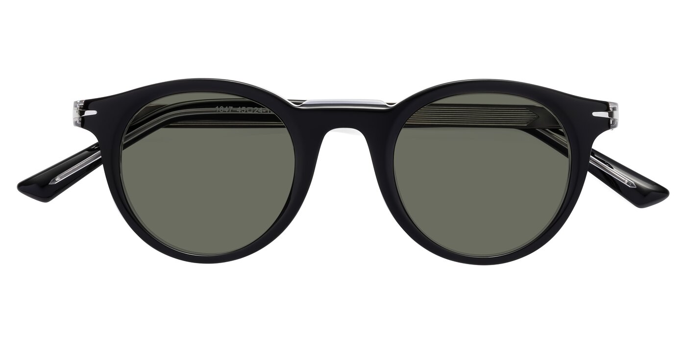 Cycle - Black / Clear Polarized Sunglasses