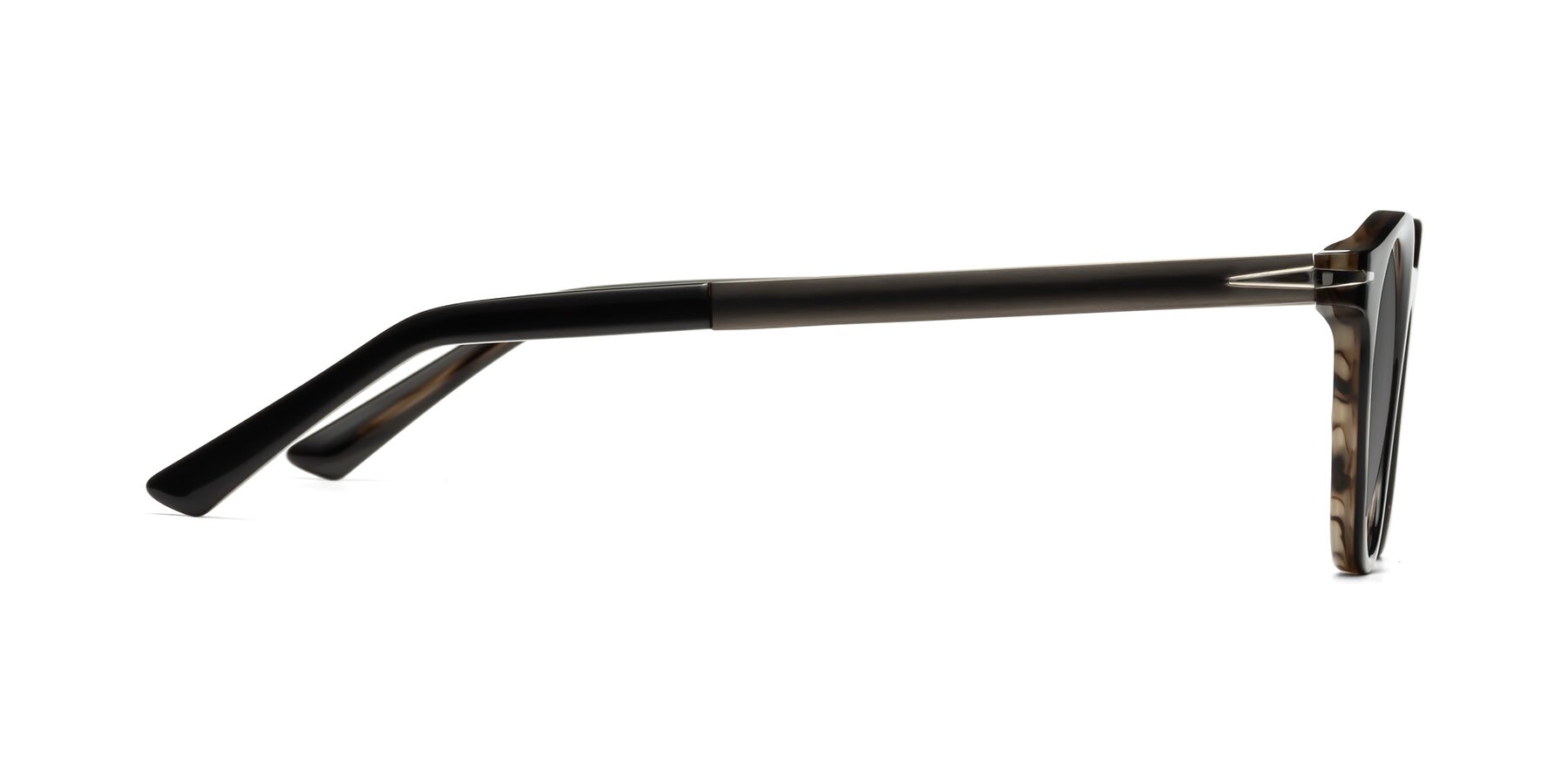 Side of Cycle in Black-Gray Moonstone with Medium Gray Tinted Lenses