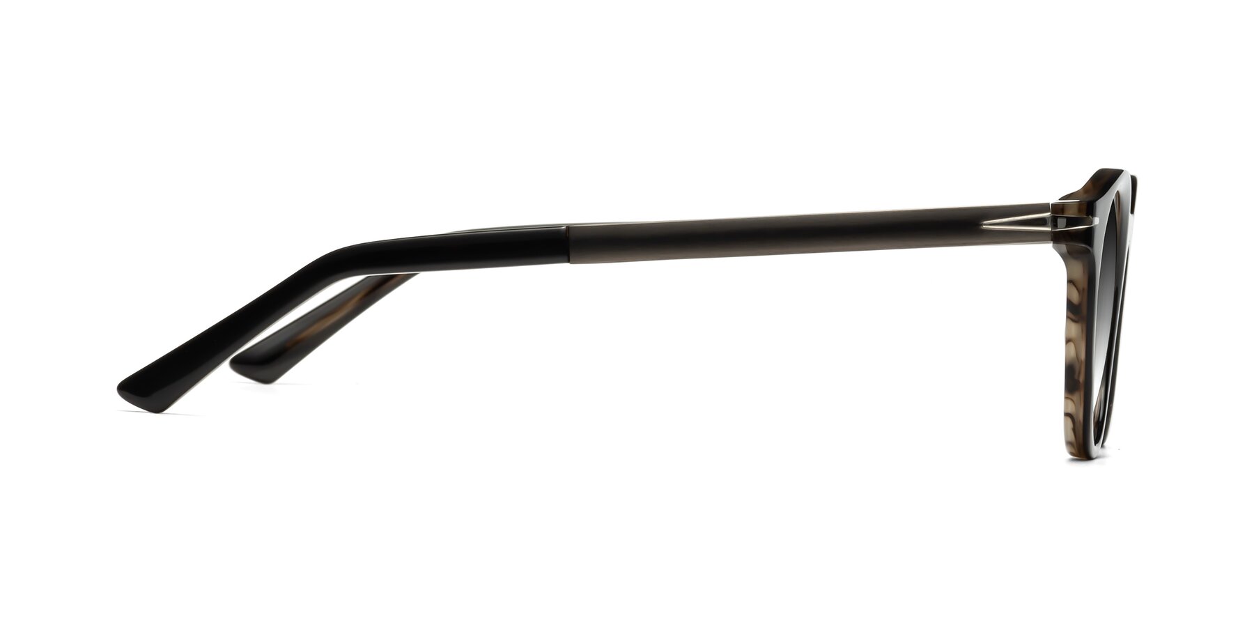 Side of Cycle in Black-Gray Moonstone with Gray Gradient Lenses