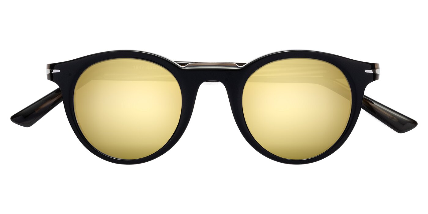 Cycle - Black / Gray Moonstone Flash Mirrored Sunglasses
