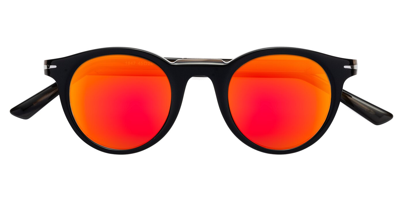 Cycle - Black / Gray Moonstone Flash Mirrored Sunglasses