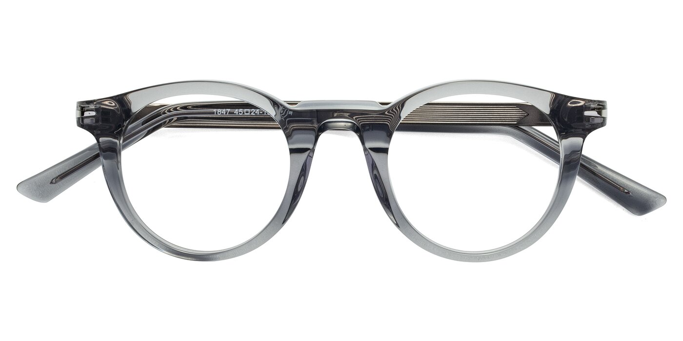 Cycle - Transparent Gray Eyeglasses