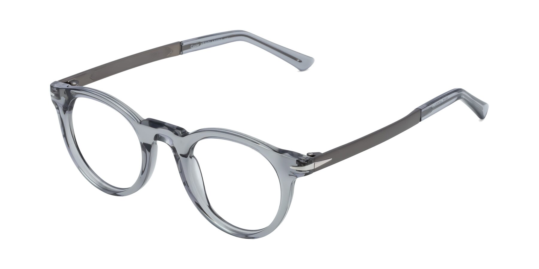 Angle of Cycle in Transparent Gray with Clear Blue Light Blocking Lenses