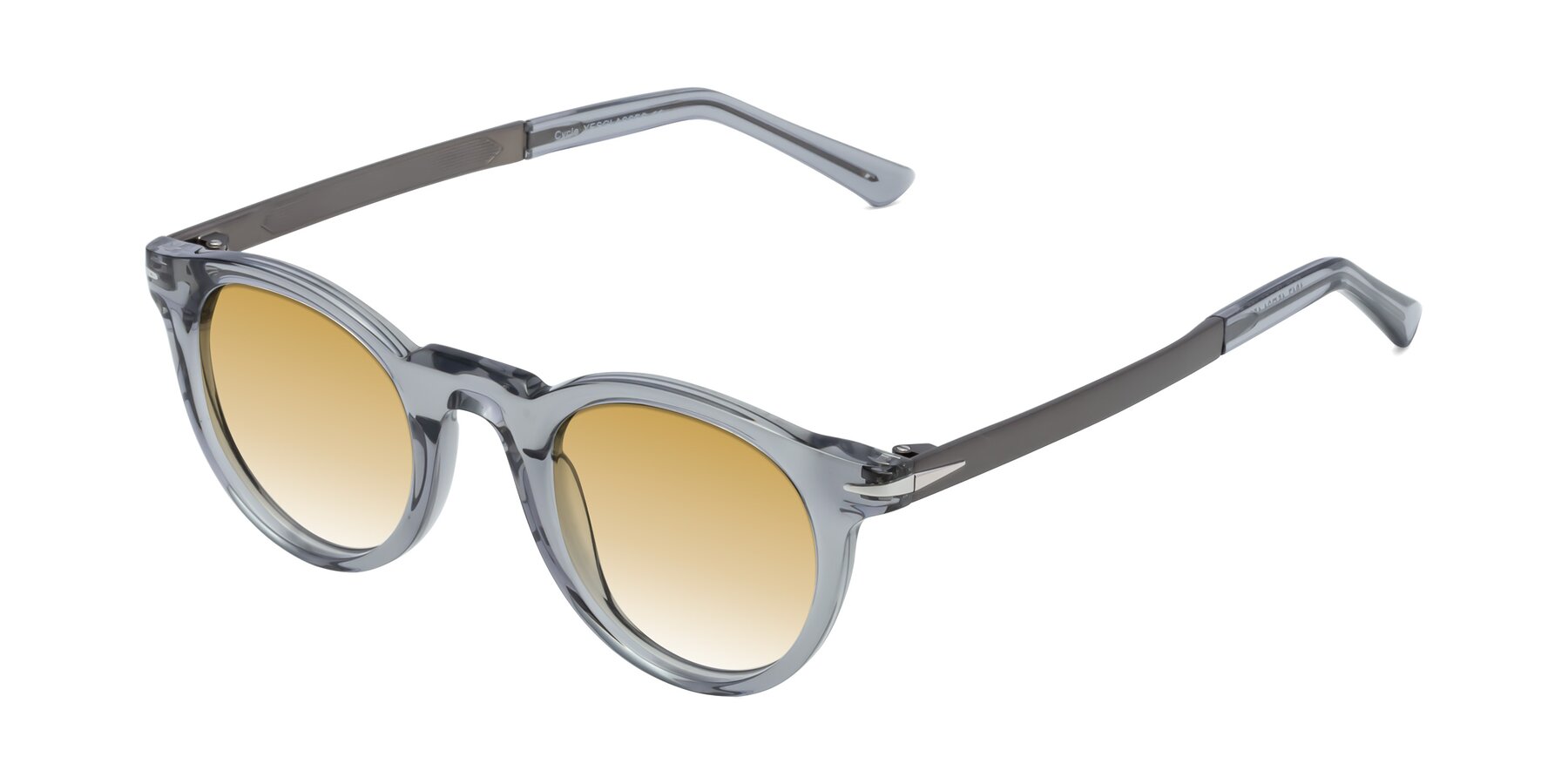 Angle of Cycle in Transparent Gray with Champagne Gradient Lenses