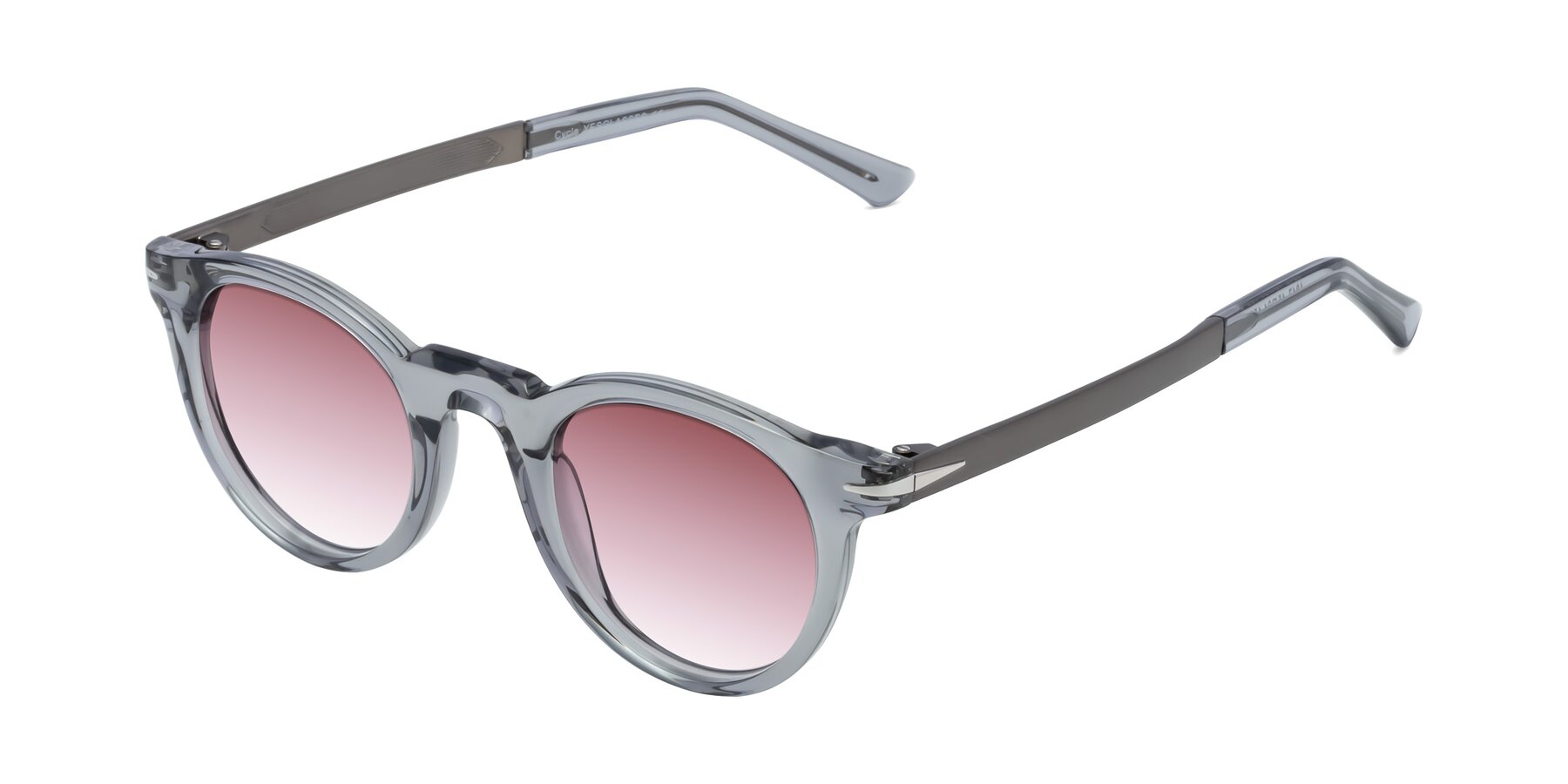 Angle of Cycle in Transparent Gray with Garnet Gradient Lenses