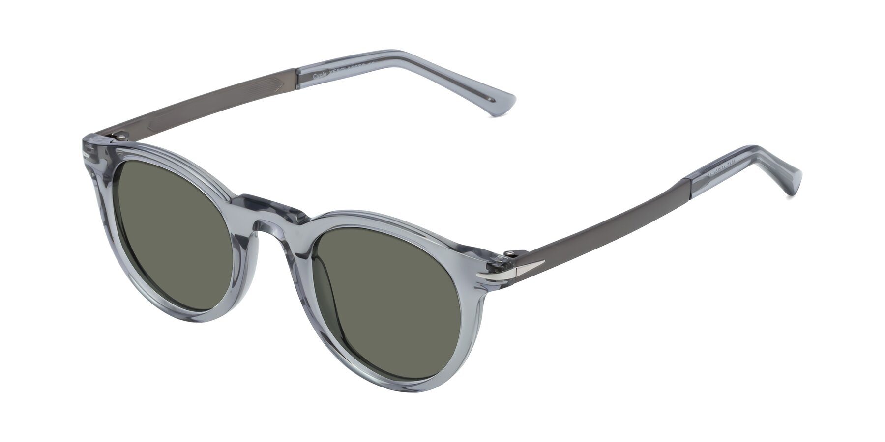 Angle of Cycle in Transparent Gray with Gray Polarized Lenses