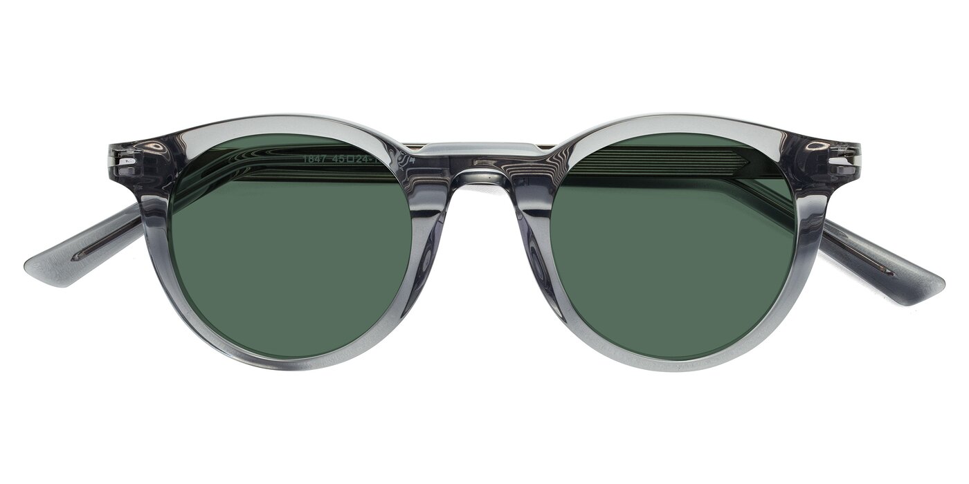Cycle - Transparent Gray Polarized Sunglasses