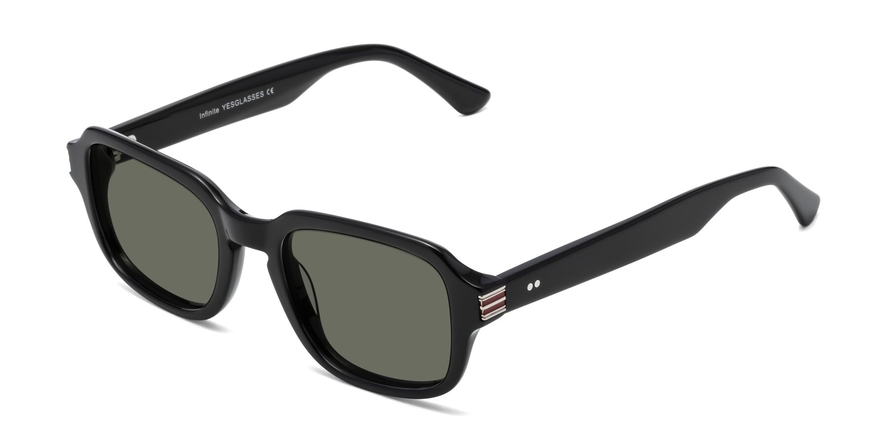 Angle of Infinite in Black with Gray Polarized Lenses