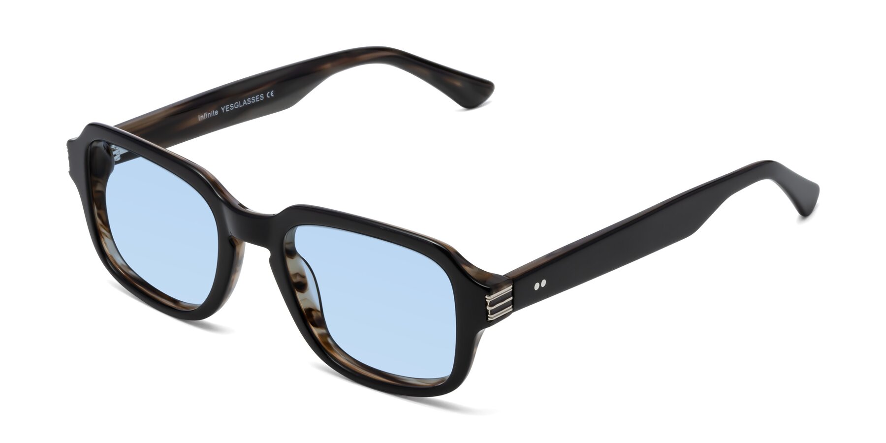 Angle of Infinite in Black-Gray Moonstone with Light Blue Tinted Lenses