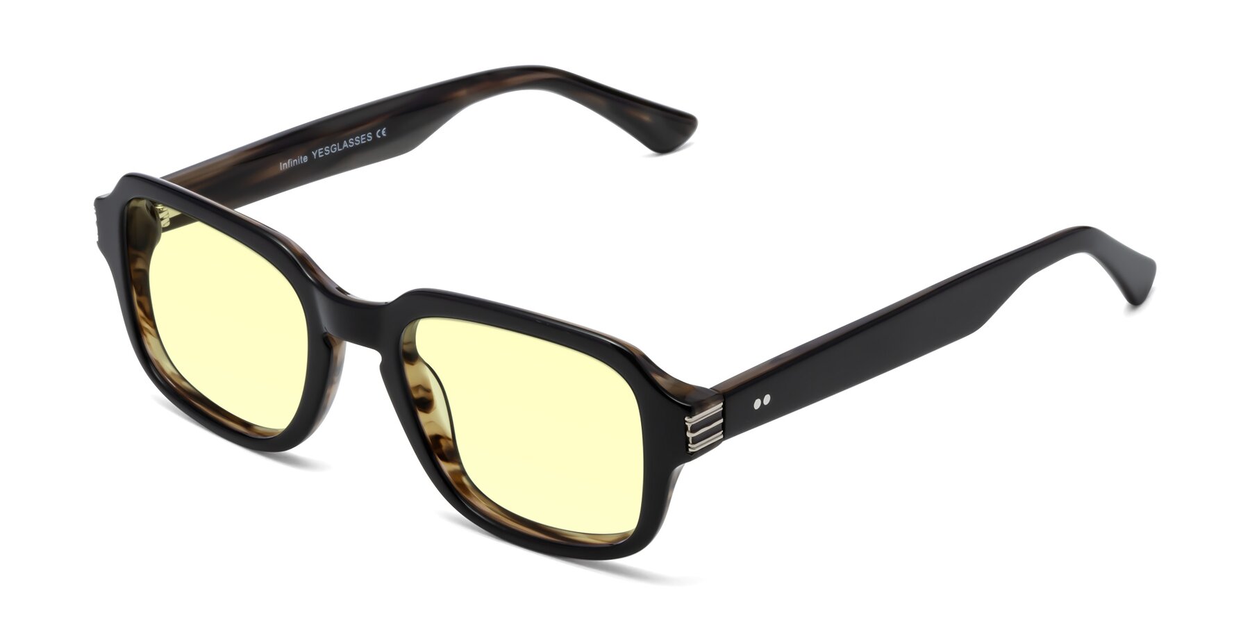 Angle of Infinite in Black-Gray Moonstone with Light Yellow Tinted Lenses