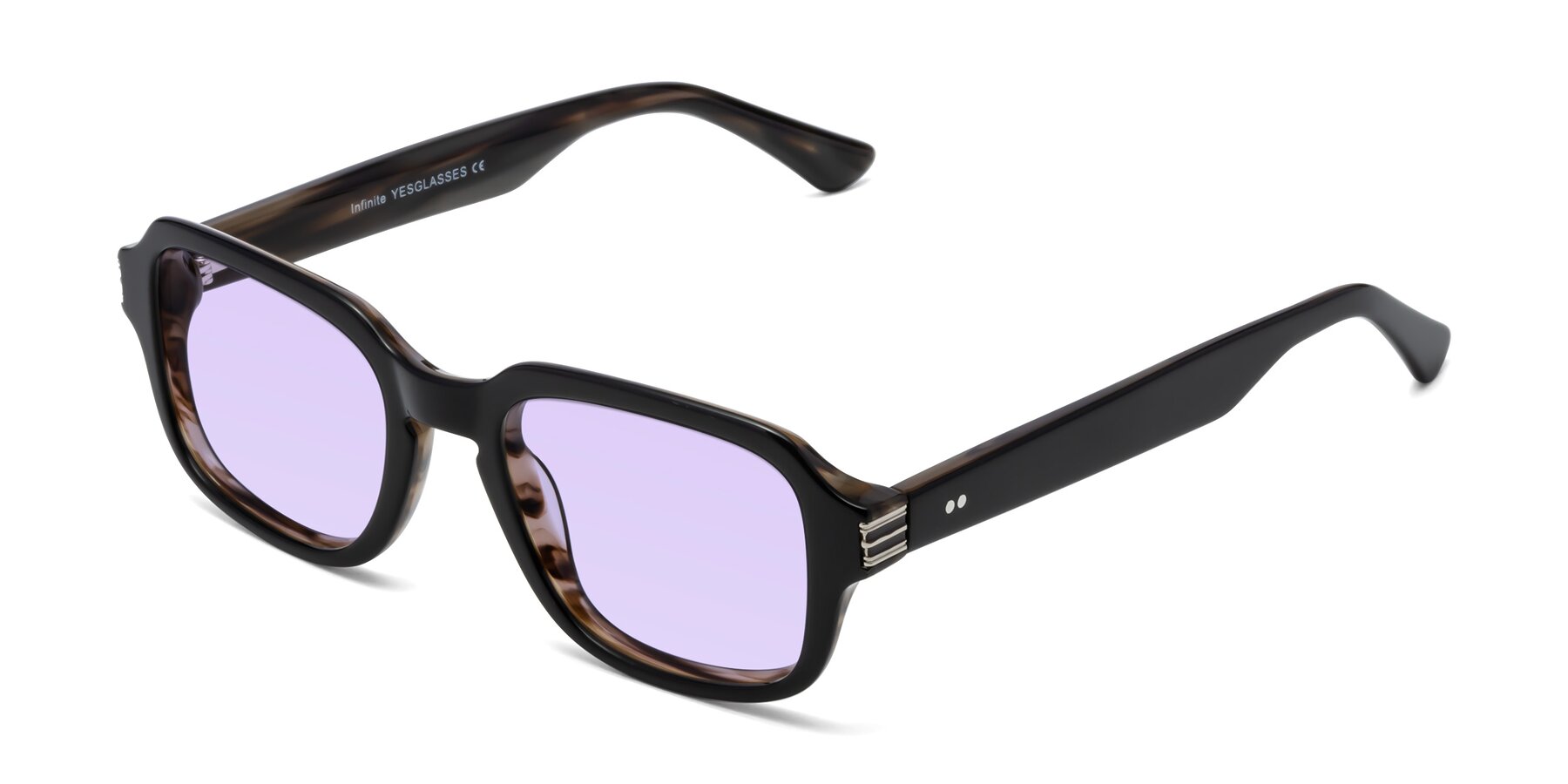 Angle of Infinite in Black-Gray Moonstone with Light Purple Tinted Lenses