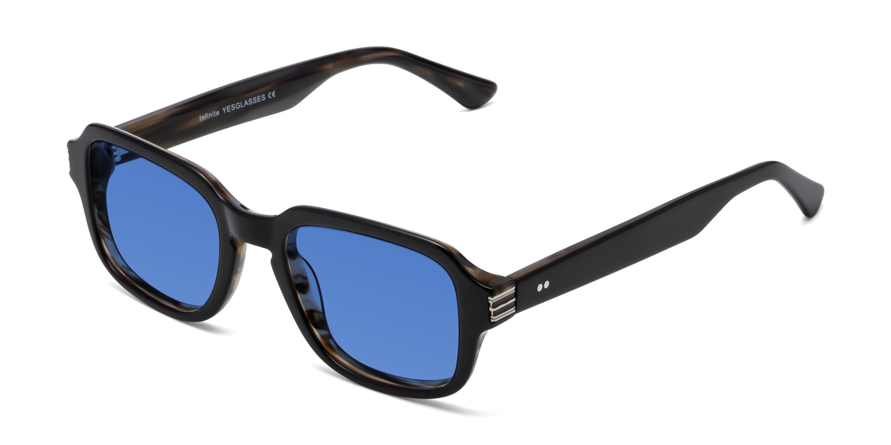 Angle of Infinite in Black-Gray Moonstone with Blue Tinted Lenses