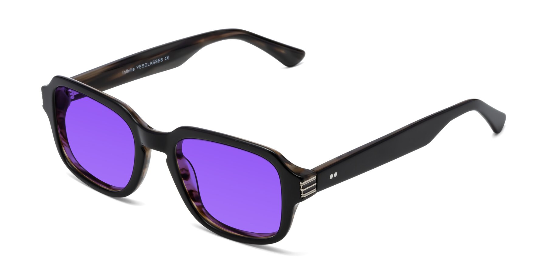 Angle of Infinite in Black-Gray Moonstone with Purple Tinted Lenses