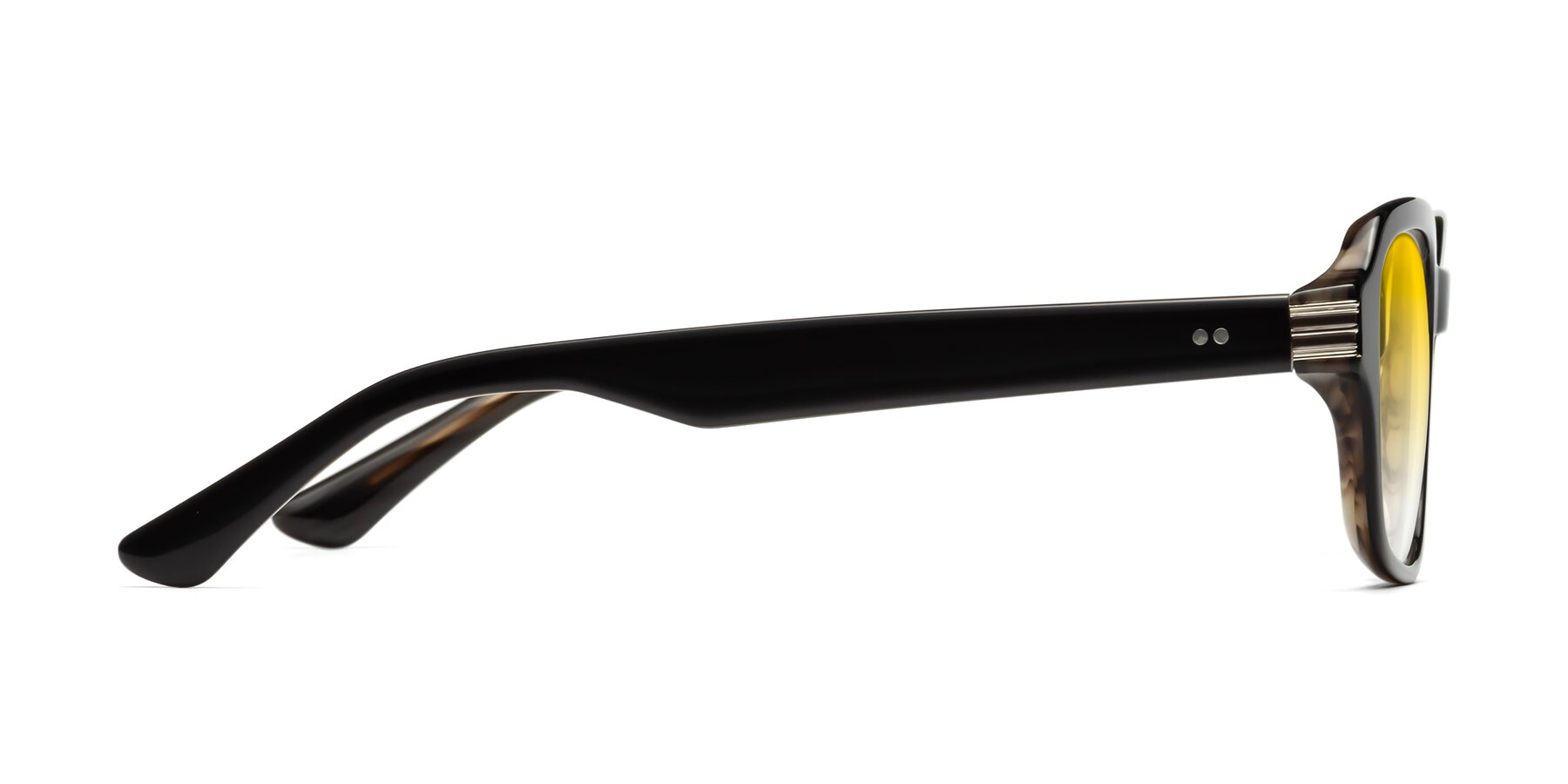 Side of Infinite in Black-Gray Moonstone with Yellow Gradient Lenses