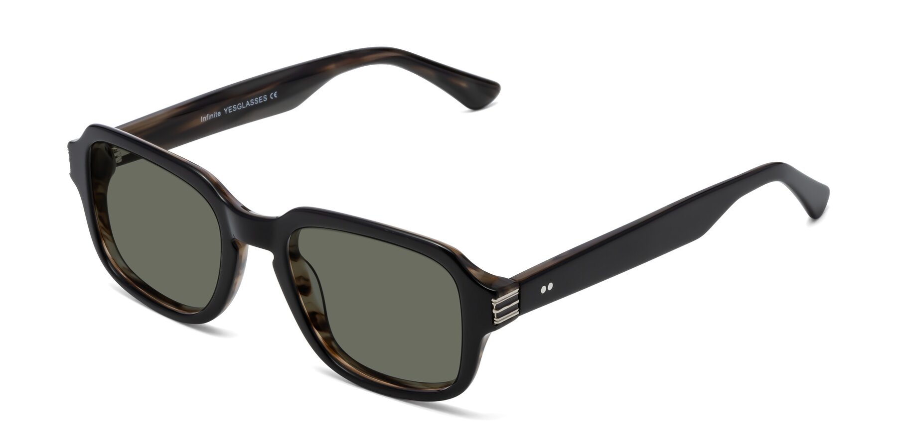 Angle of Infinite in Black-Gray Moonstone with Gray Polarized Lenses