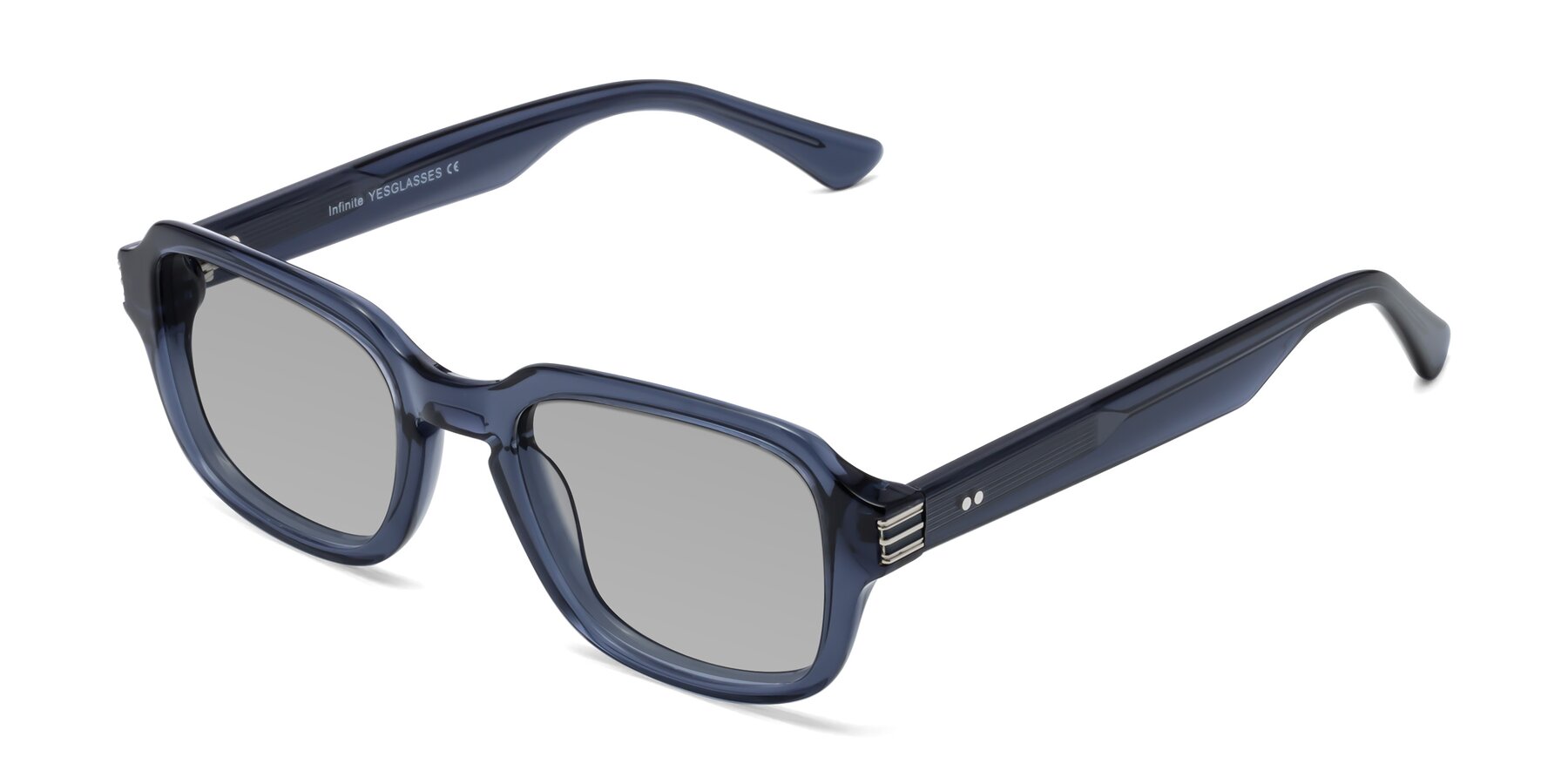 Angle of Infinite in Dark Blue with Light Gray Tinted Lenses